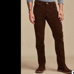 Lucky Brand Jeans 223 Straight Stretch Corduroy Pant 32 x 2 Winter Warm Fall Spr